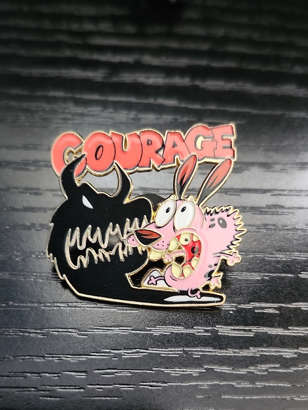 Cartoon Network's Courage the Cowardly Dog Character Enamel Pin